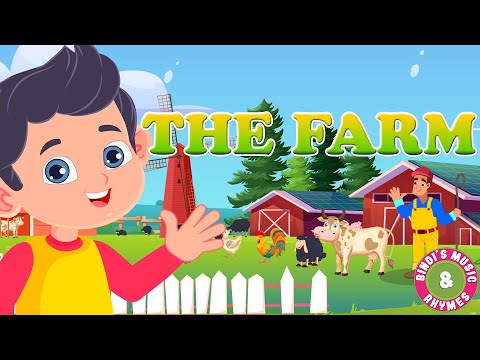 Farm Song | Domestic Animals | Farm Animal Rhymes for kids | Bindi ke Balgeet.