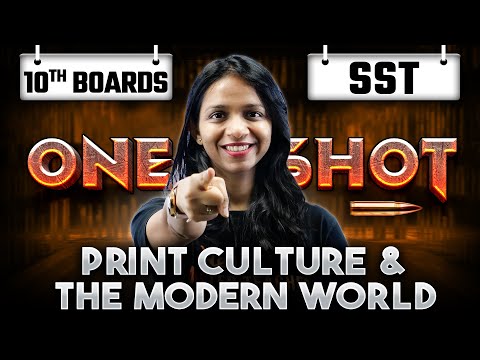 Print Culture and the Modern World Class 10 in One Shot | Class 10 History Chapter 5 | Surabhi Mam