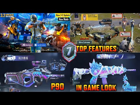 3.2 Update Gameplay 120FPS | Mecha Fusion Top Features | Jetpack Update | Mummy M416 | P90 Upgrade