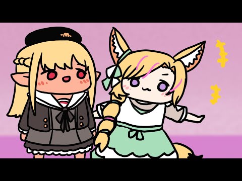 Flare「Don't tell this to Polka,OK?」【Hololive Animation】