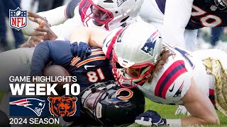 New England Patriots vs. Chicago Bears | 2024 Week 10 Game Highlights