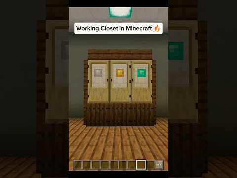 Working Closet in Minecraft | #shorts #minecraft