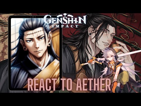 Genshin impact react to Aether as geto suguru | gojo satoru | jujutsu kaisen | Gacha life 2  |