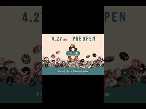 【湘南・茅ヶ崎 🍩Donut & Cafe Eight☕️】大注目‼️‼️全粒粉のドーナツ専門店❤️4/27（木）PRE OPEN✨手土産にも❤️