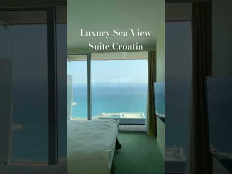 Luxury sea view suite Split Croatia #travel #travelvlog #luxury #croatia #split #sea #vacation