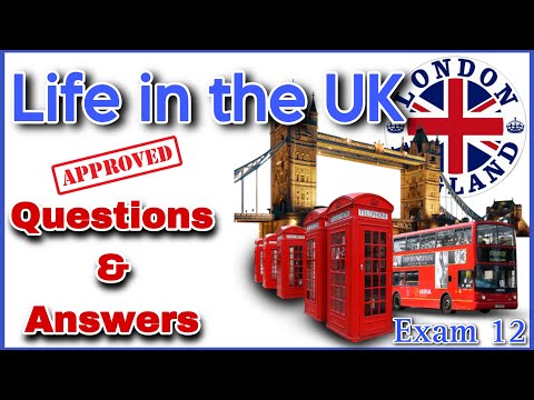 Important Exam 12 | Life In The UK Test 2023 | British citizenship updated 2023