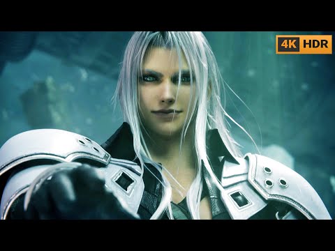 Harbinger Of Fate & Sephiroth Boss Fight [4K60 HDR] | Final Fantasy 7: Remake Boss #22