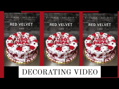 RED VELVET CAKE | red velvet cake | red velvet cake recipe | red velvet cake decoration #fypシ #viral