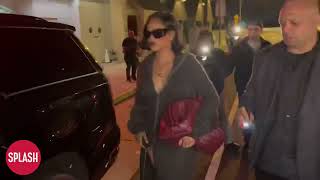 Rhianna Seen Making A Stylish Exit From Giorgio Baldi Restaurant In Malibu