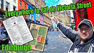 Everywhere To EAT on Victoria Street | Edinburgh Travel Guide 2023