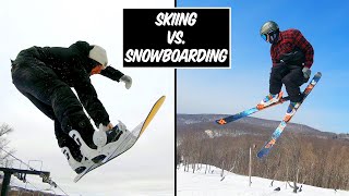 Skiing vs. Snowboarding: A FULL Comparison! Pros and Cons!