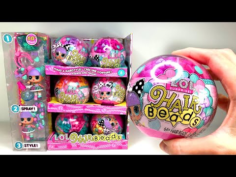 LOL Hair Beads Surprise Dolls Unboxing FULL case