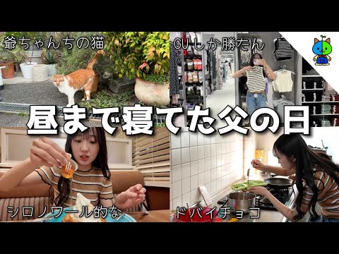 高校3年生👨昼まで寝てた父の日の午後の様子!!【MOMOLOG_187】