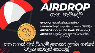 Airdrop sinhala | how to earn money with crypto airdrop sinhala | srilanka e money