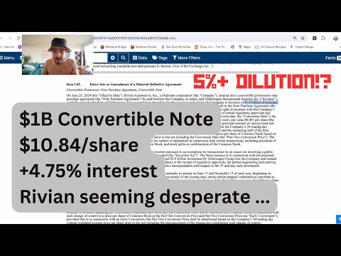 Dirty Details of the Rivian + VW $1B Investment leaked in 8-K filing 🔎