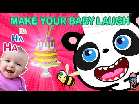 😂 Make Baby Laugh with Goofy Panda & Beebee: Cake Catastrophe 🍰 | Neroni Kids