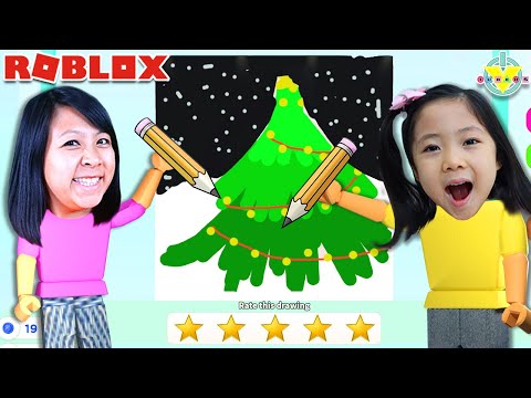 Kate and Mommy Play Roblox Speed Draw!