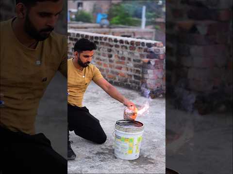 Experiment Time = Fireworks + Water | trending diwali fun #shorts