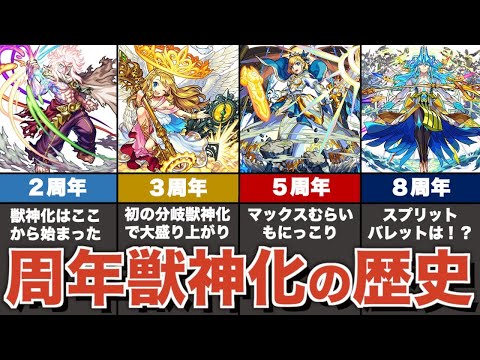 周年獣神化の歴史まとめ【モンスト】【ゆっくり解説】