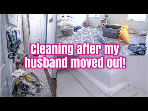 CLEANING AFTER MY HUSBAND MOVED OUT | COMPLETE DISASTER CLEANING | CLEAN WITH ME 2023