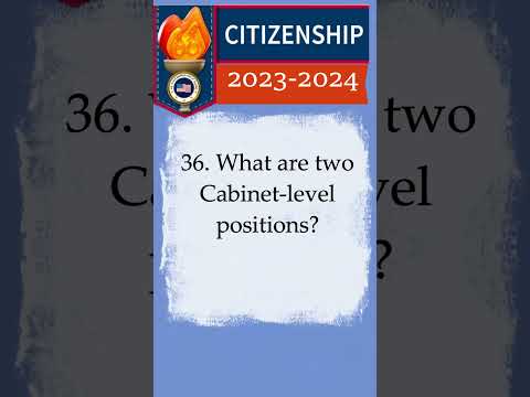 2023-2024 U.S CITIZENSHIP TEST, Civics Test (QUESTION 36) Naturalization #youtubeshorts