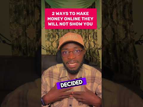 2 ways to make money online they will not show you #makemoneyonline #quickmoneytip #earnmomeyonline