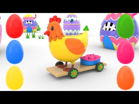 Fun Play with Egg Laying Chickens Toy - Educational Videos for Children