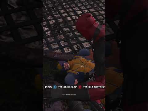 Slapping Wolverine for 1 Minute In The Deadpool Game