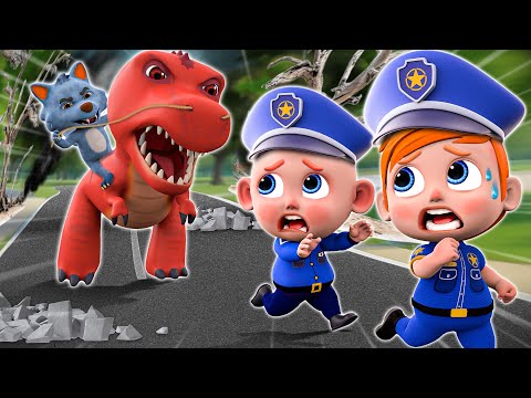 T- Rex Is Coming 🦖 | Big Dinosaur Song | Animal Version 😻 | More Nursery Rhymes For Kids