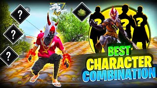 Solo vs Squad Best Character Combination🤯Free Fire BR Ranked & CS Ranked Combination FF Headshot