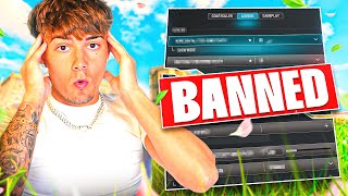 My *new* Controller SETTINGS got me BANNED LIVE on Rebirth Island😳🏝️