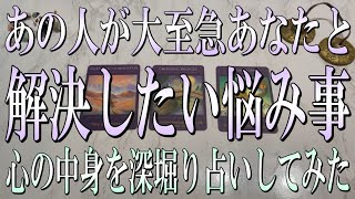 個人鑑定級の細密鑑定💎あの人が大至急あなたと解決したい悩みとは？🔮男心深堀りタロット占い🔮