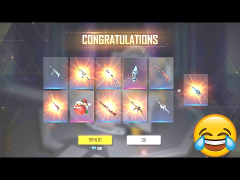 I Got  All Rare Gun Skin In One Spin | 24kGoldn - Mood ❤️ ( FreeFire Highlights )