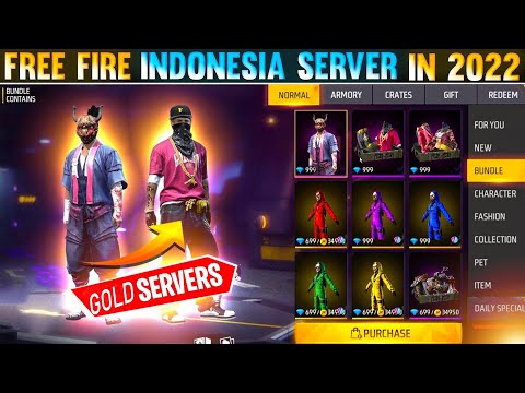 FREE FIRE INDONESIA SERVER IN 2023 😱❤️🇮🇩 || INDONESIA SERVER COLLECTION - GARENA FREE FIRE