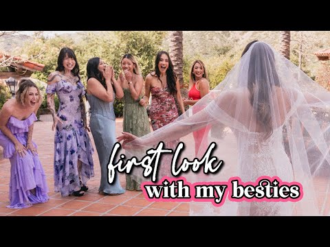 Wedding Day First Look With My BEST FRIENDS + Full Dress Journey