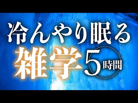 【睡眠導入】冷んやり眠る雑学5時間【合成音声】