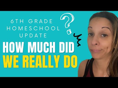 6th grade homeschool update