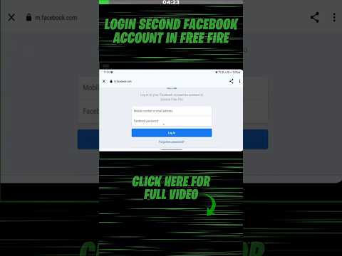 Login second Facebook id in free fire | Free fire me second facebook account login kaise kare