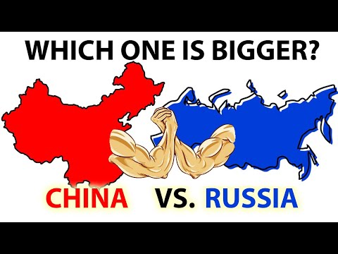 Which one is bigger, CHINA vs. RUSSIA! True Size of CHINA vs. RUSSIA comparison!