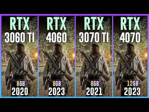 RTX 3060 TI vs RTX 4060 vs RTX 3070 TI vs RTX 4070 - Test in 20 Games