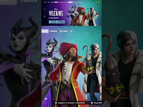 Disney Villains Have Taken Over Fortnite! #fortniteitemshopreview #shorts