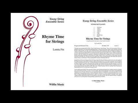 Rhyme Time for Strings, by Loreta Fin – Score & Sound