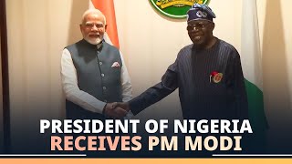 LIVE: President Bola Ahmed Tinubu of Nigeria receives PM Modi