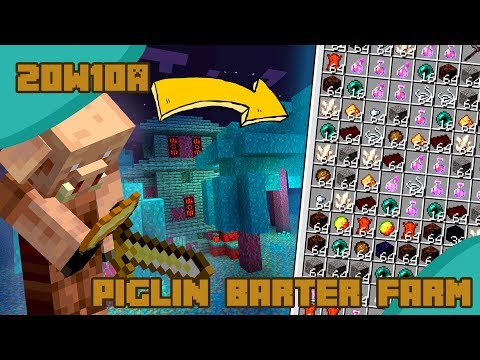 Minecraft Piglin Barter Farm