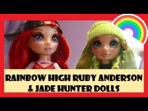 Rainbow High Dolls Ruby Anderson and Jade Hunter MGA Entertainement Poopsie Dolls 2020