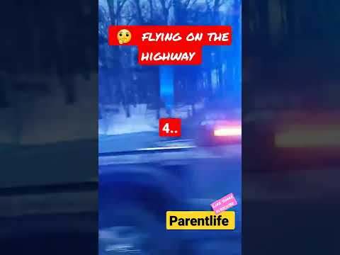 Plane lands on highway #parentlife