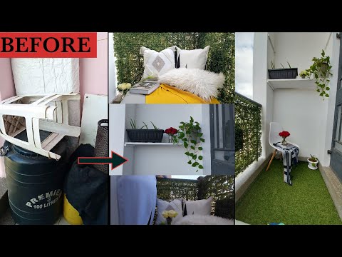 EXTREME BALCONY MAKEOVER 🤯// I DID IT MYSELF