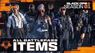 Black Ops 6: ALL Season 1 Battlepass Tier 1-100 Items Walkthrough (Blackcell & Sevati Operator)