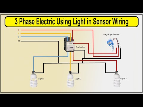 How to Make 3 Phase Electric Using Light in Sensor Wiring Diagram | photocell sensor