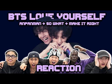 OUR FIRST TIME WATCHING BTS ANPANMAN​ X​ SO WHAT​ X MAKE IT RIGHT LIVE